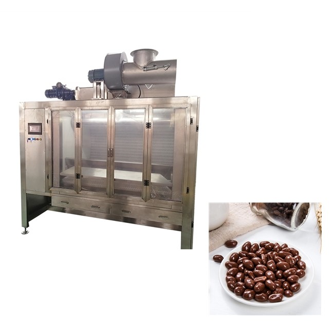 Automatic 200kg/H Belt Coater Chocolate Coating Machine